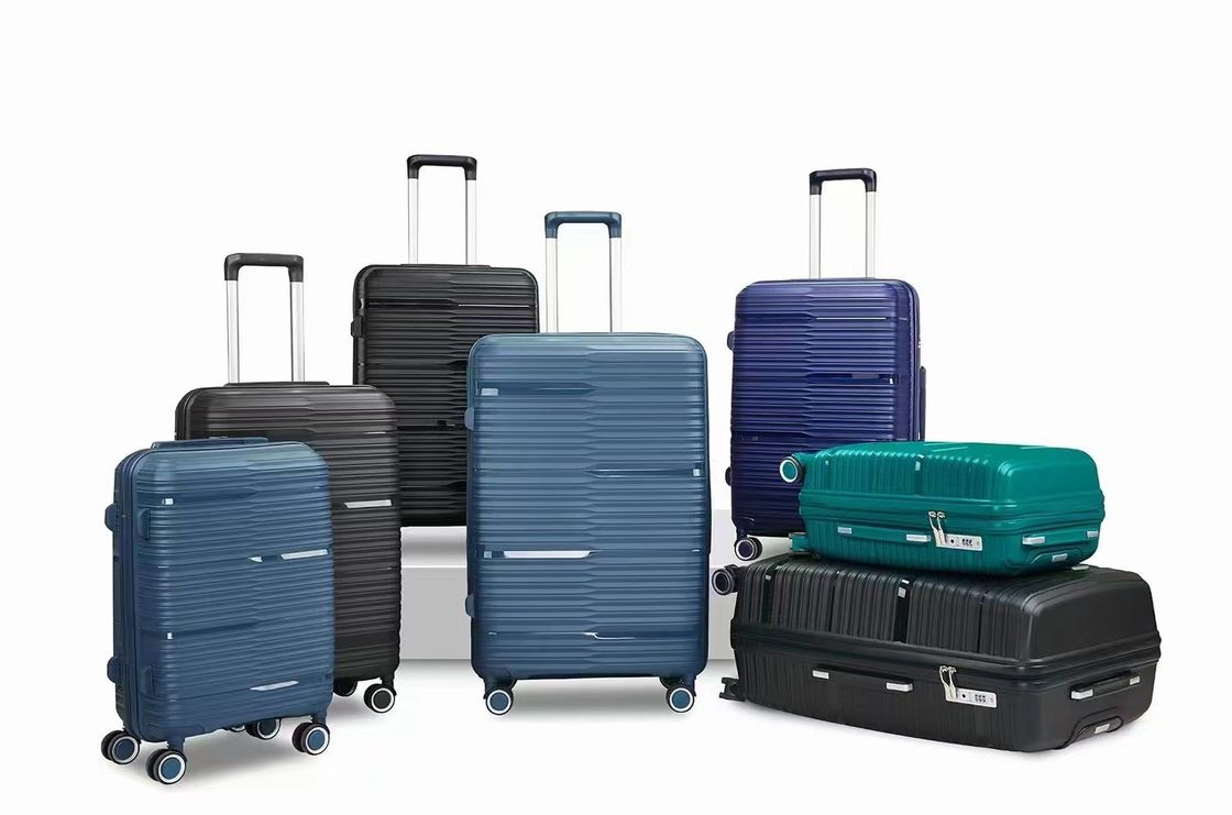 Carry On Material de equipaje de PP conjunto multicolor a prueba de golpes para exteriores
