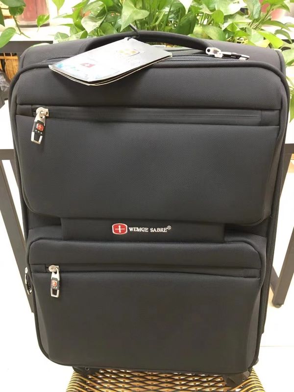 Bolsa de equipaje ligera de tela 20 pulgadas 22 pulgadas 24 pulgadas Color negro