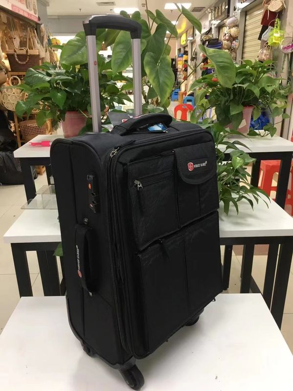 Bolsa de equipaje ligera de tela 20 pulgadas 22 pulgadas 24 pulgadas Color negro