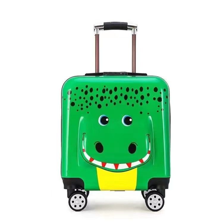 Venta caliente de abdominales baratos niños bolso de equipaje de viaje carro de 18 pulgadas personaje de dibujos animados equipaje niño