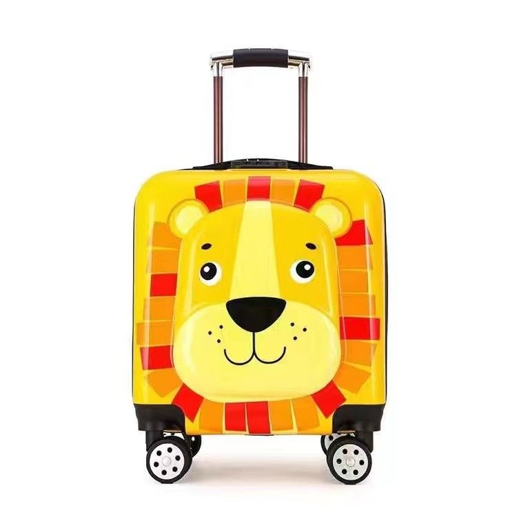 Venta caliente de abdominales baratos niños bolso de equipaje de viaje carro de 18 pulgadas personaje de dibujos animados equipaje niño