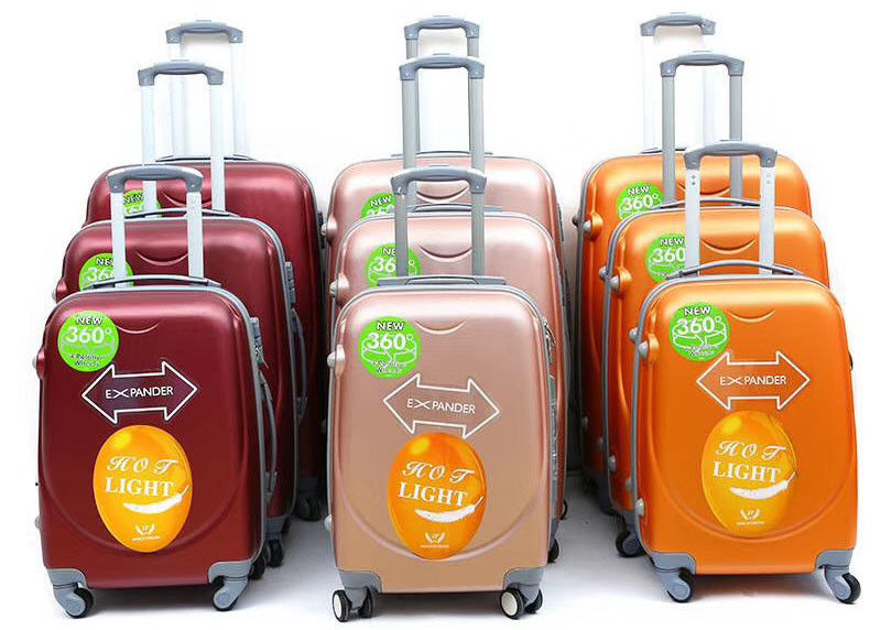 Poliéster ABS de viaje PC equipaje multicolor impermeable TSA cerradura