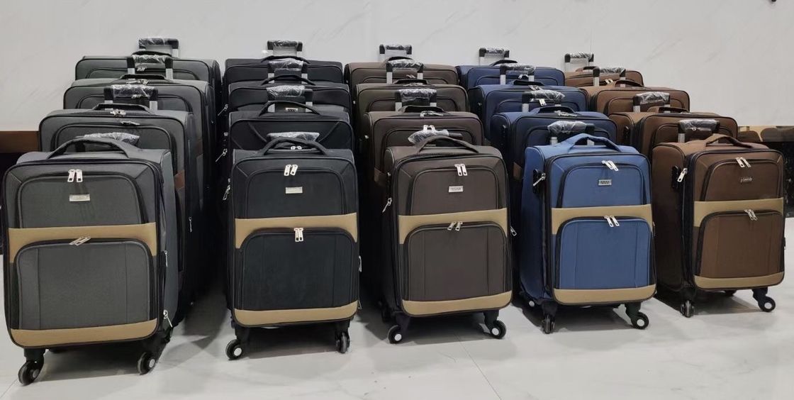 Equipaje de tela unisex multicolor, maleta de cabina de tela de poliéster.