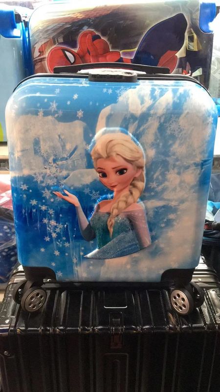 18 pulgadas Princesa congelada Niños Cartoons equipaje caprichoso deseo de viajar encantador para viajes imaginativos