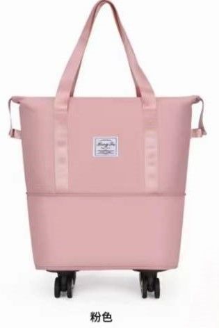 Nueva llegada Rosa Bolso de gimnasia de viaje Deportes Duffel Set personalizado de equipaje plegable Hombres impermeables Bolsas de viaje de gran capacidad