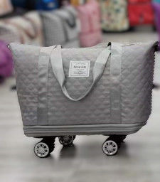 Ropa con colchoneta plegable de fin de semana impermeable para actividades al aire libre bolsa de viaje duradera equipaje con ruedas