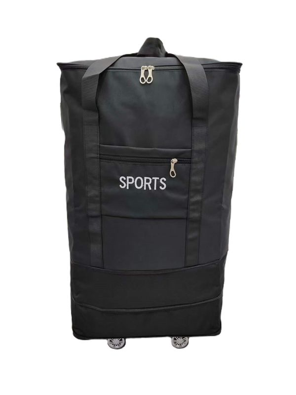 Nueva bolsa de carga aérea plegable de gran capacidad Mochila de viaje con ruedas Mochila de equipaje móvil