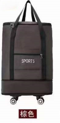 Nueva bolsa de carga aérea plegable de gran capacidad Mochila de viaje con ruedas Mochila de equipaje móvil