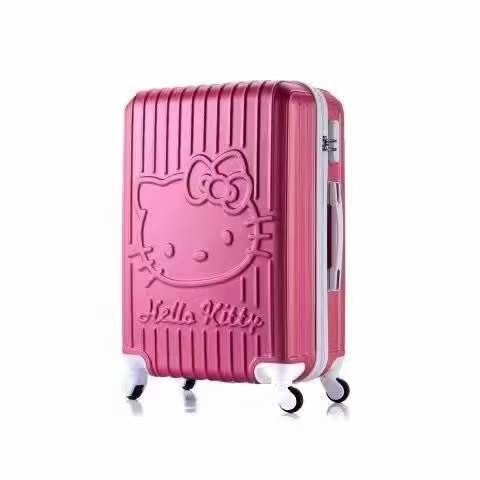 Adorable maleta rosa ABS niños 20/24/28 pulgadas traje de viaje caja chica linda equipaje de viaje conjuntos con bolso