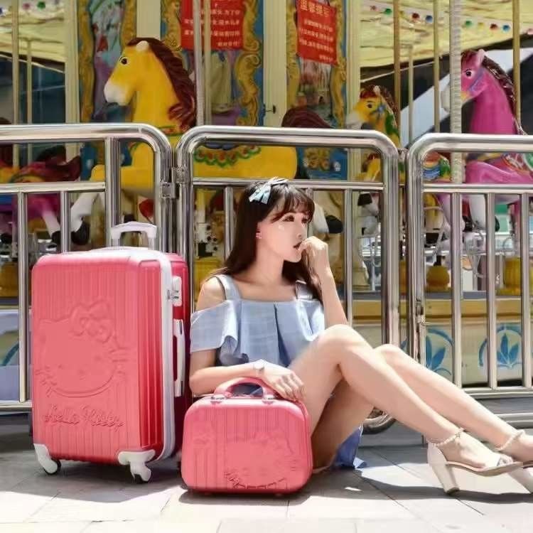 Mayorista ABS personalizado equipaje de paseo Gran precio 4 ruedas bolso de carrito 14/18/20/24 pulgadas niños maleta de viaje