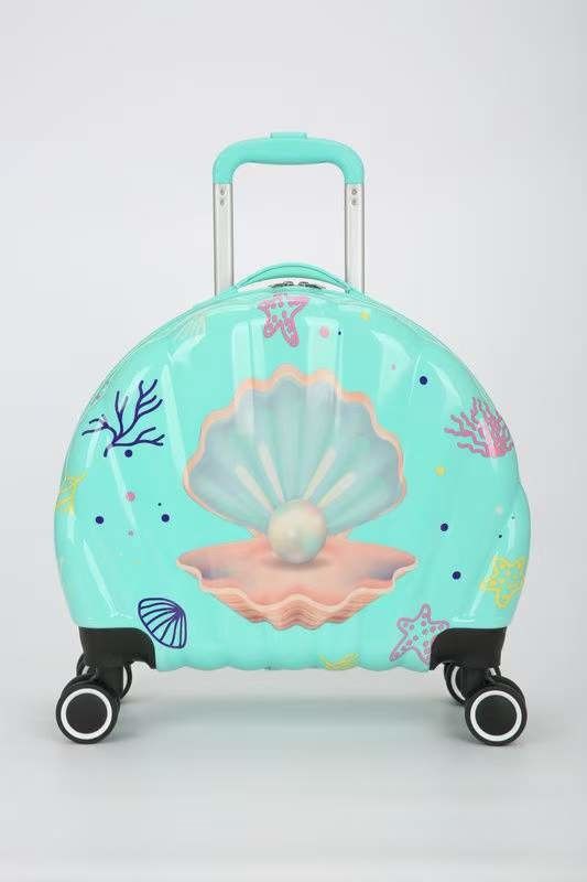 Caja de equipaje para niños Cartoon Shell Caja de carrito para niños Universal Rueda Caja de equipaje universal Bolsa con bolso