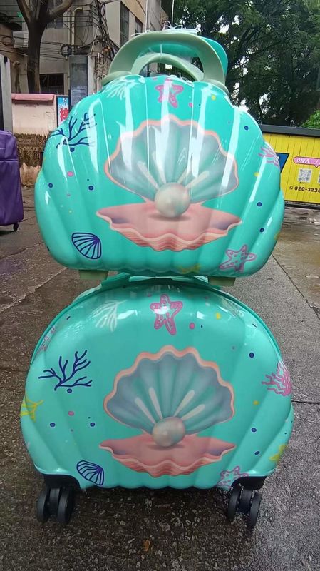 Caja de equipaje para niños Cartoon Shell Caja de carrito para niños Universal Rueda Caja de equipaje universal Bolsa con bolso