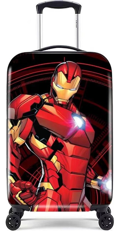 Impresión de dibujos animados Niños Equipaje de caja dura Superman Niño de escuela Valija ABS PC 4 ruedas Niños Equipaje de carcasa dura