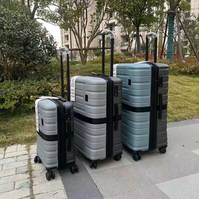 Fabricante Conjunto de equipaje de viaje con carruaje de avión portátil para exteriores de moda de cáscara dura PP