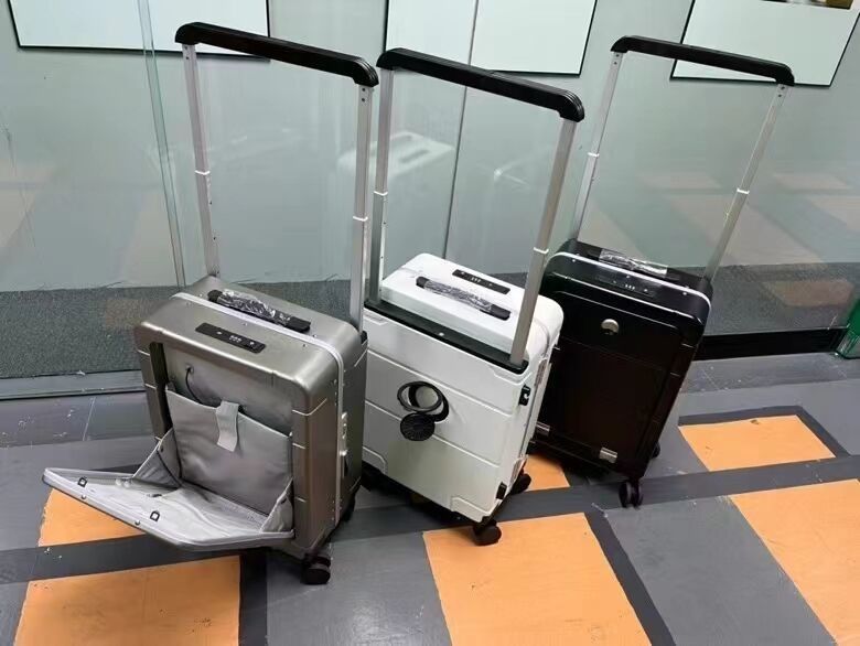 Última moda bolsas de viaje carruaje equipaje personalizado maleta PC maleta de carcasa dura con bolsillo de apertura frontal