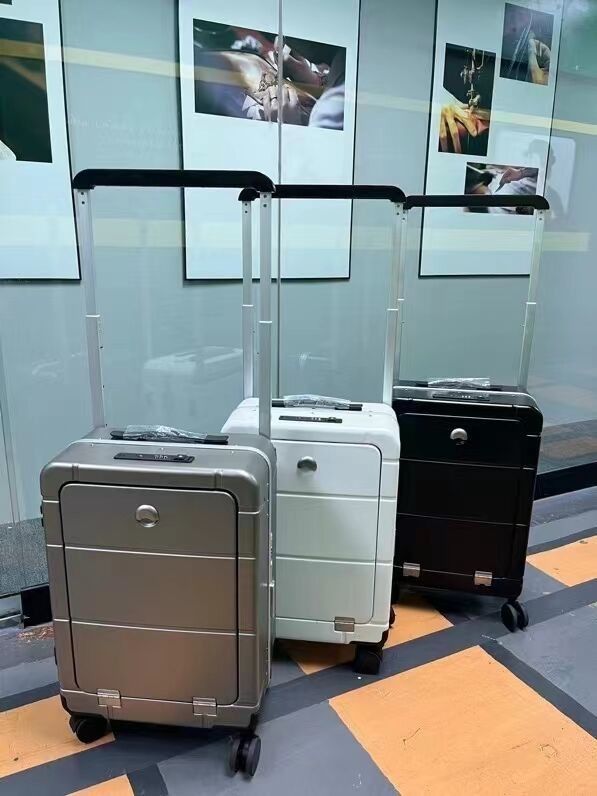 Última moda bolsas de viaje carruaje equipaje personalizado maleta PC maleta de carcasa dura con bolsillo de apertura frontal