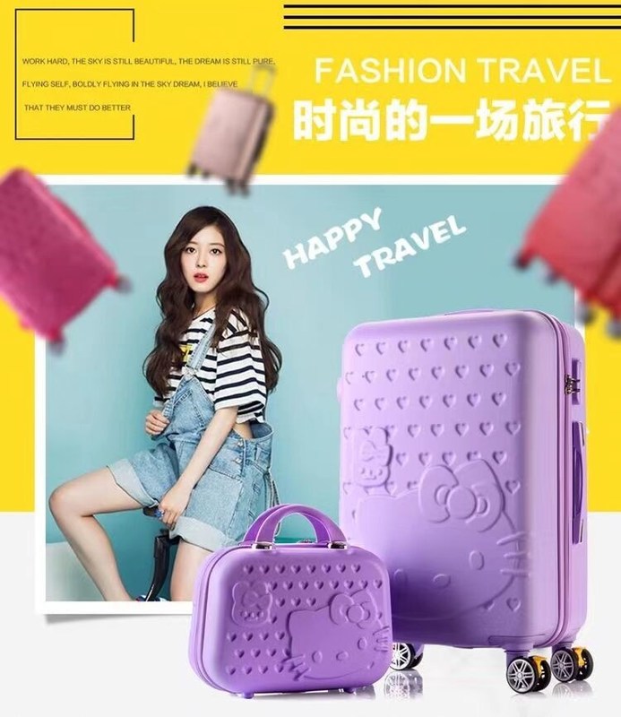 Últimas maletas de plástico de abdominales maletas de cabina y maletas de equipaje para niños y niñas