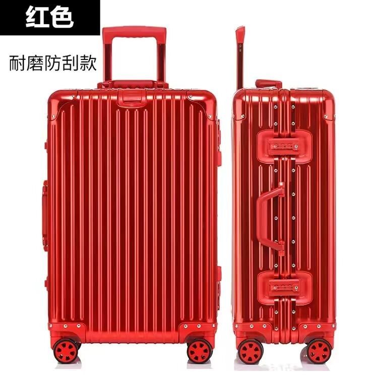Trolley de viaje de marco de aluminio con ruedas silenciosas carcasa duradera de viaje personalizada
