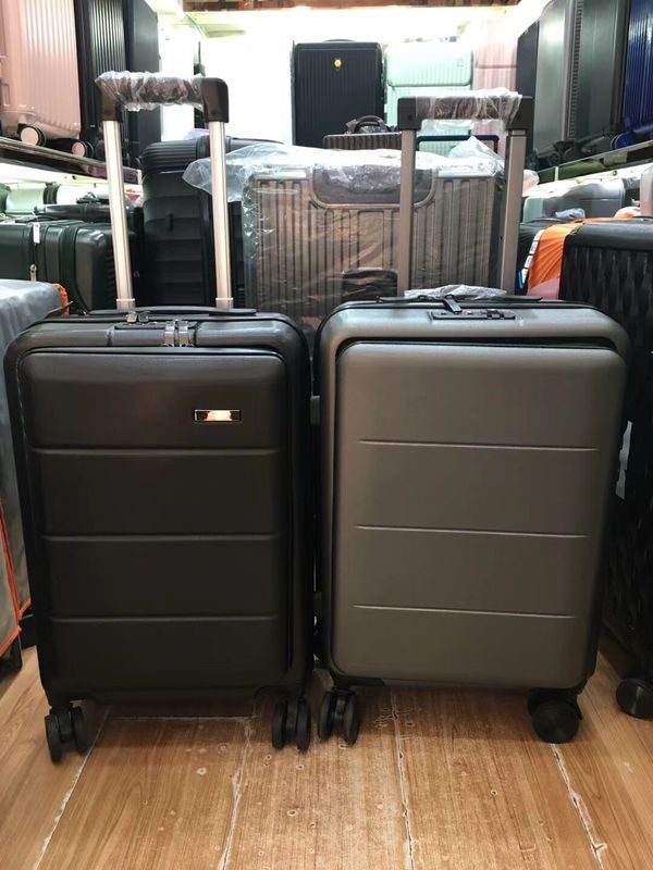 equipaje equipaje conjunto de piezas Carry On ABS + PC Spinner Trolley con bolsillo Carry On equipaje para viajes de negocios