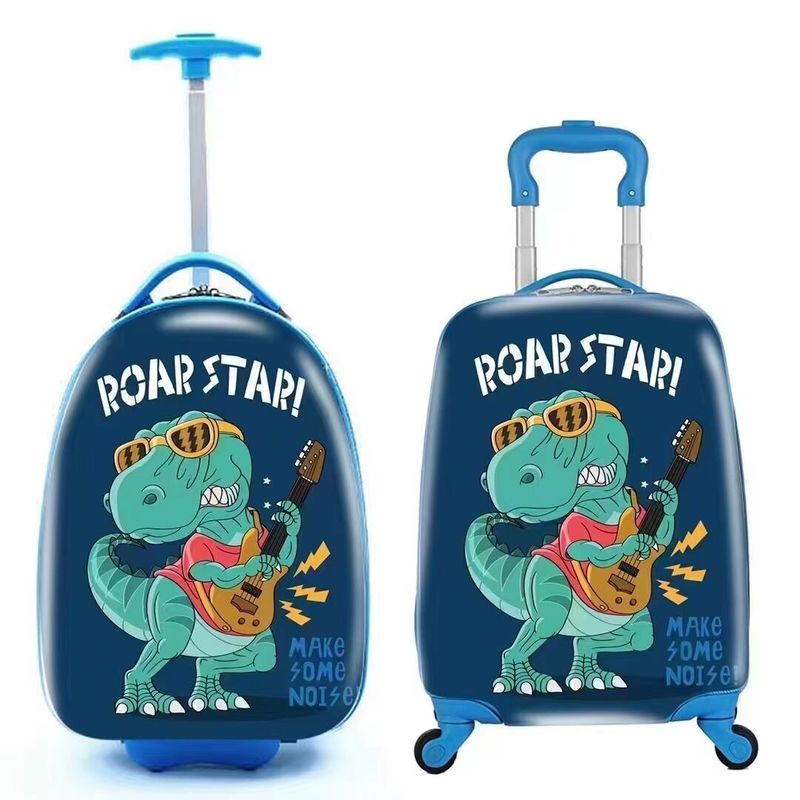 Equipo personalizado de equipaje infantil para niños, maletín universal de ruedas de dibujos animados