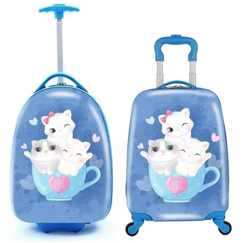 Venta al por mayor dibujos animados niños escuela mini caja de viaje paseo en el equipaje para niños