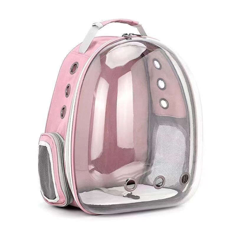 Bolsa de gato Mochila de mascota exterior cápsula de espacio transparente portátil Bolsa de mascota de gato Mochila transpirable Bolsa de transporte de mascota