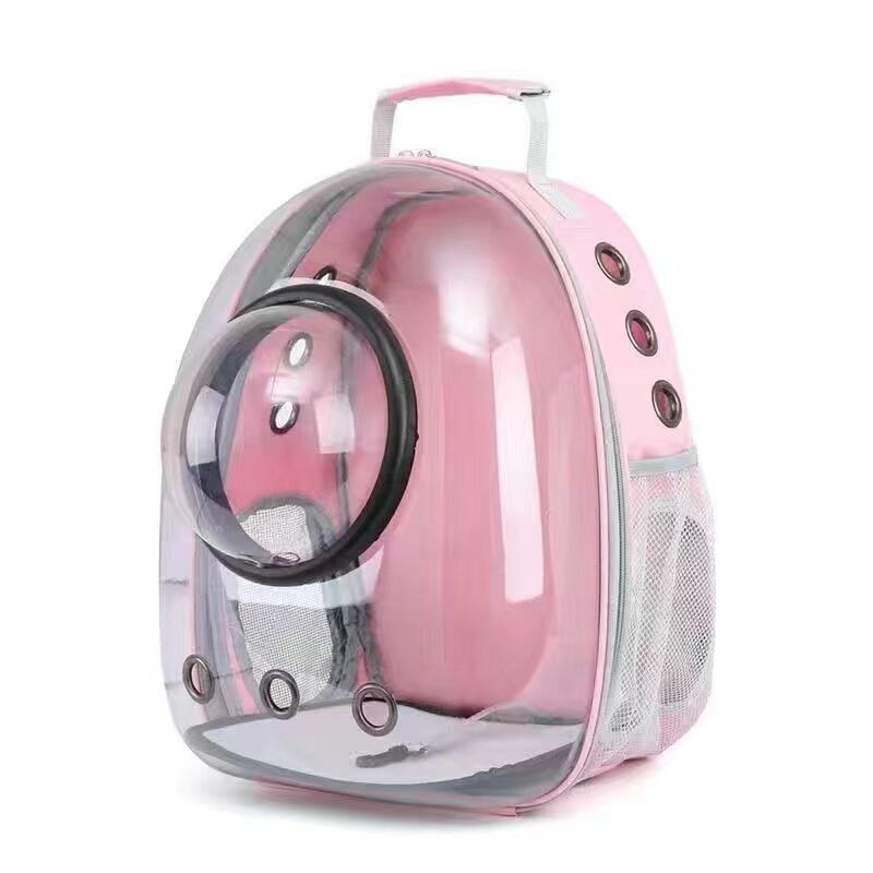 Mochila de mascotas de cápsula espacial personalizada para animales pequeños Material popular de Oxford con cierre de cremallera