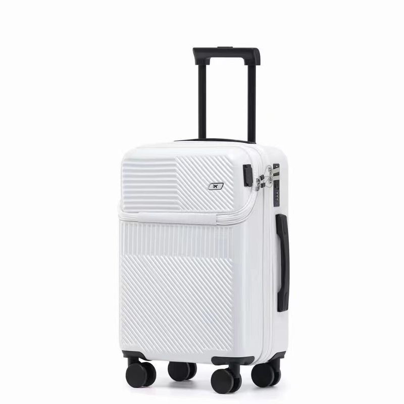 Caja de viaje de ruedas, caja de contraseñas de 24 pulgadas, caja de embarque de 20 pulgadas, cremallera, equipaje ligero