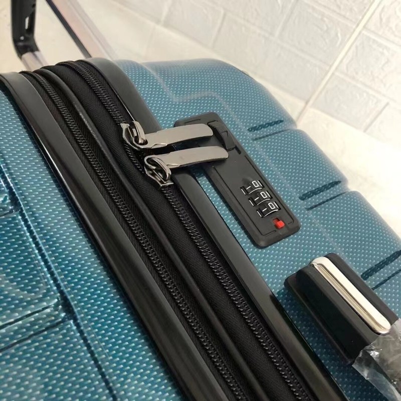 20 pulgadas 24 pulgadas 28 pulgadas de stock listo ABS + PC equipaje Anti robo cremallera bloqueo de código incorporado