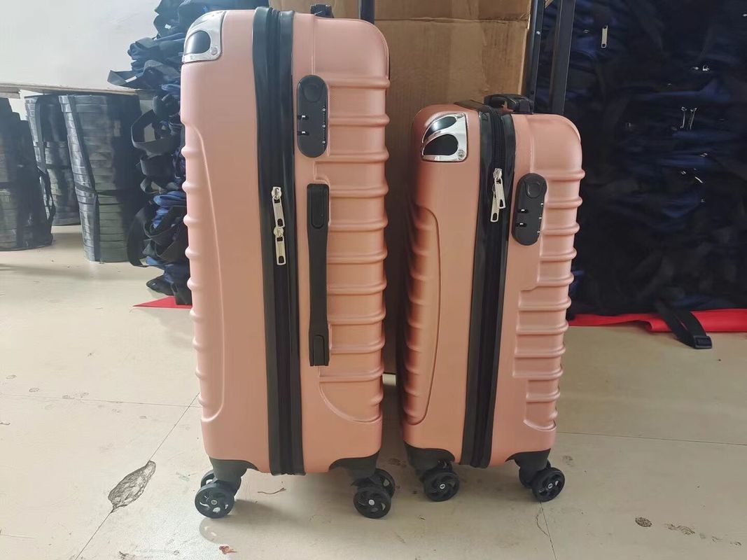 Personalización ABS Equipaje de viaje barato Caso de tranvía de cremallera Equipaje de equipaje de transporte con maletas con rueda universal a prueba de agua