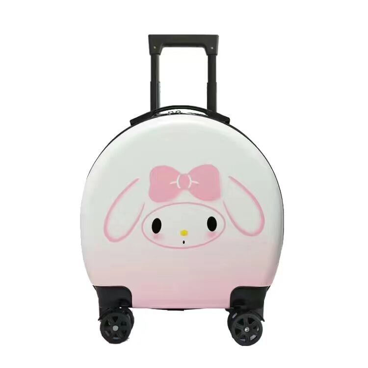 Lleva maleta en ruedas viajes equipaje rodante niños equipaje redondeado camarote bolso lindo maletín pequeño
