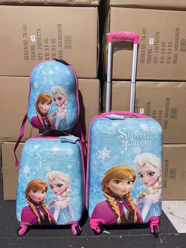 Mujeres de moda de dibujos animados Imprimidos en PC Ride on Hard Shell Valija de viaje Trolley equipaje