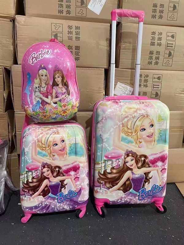 Bolsa de fabricación personalizada de equipaje de los niños Light Trolley Case para estudiantes de escuela de exterior de dibujos animados de viaje