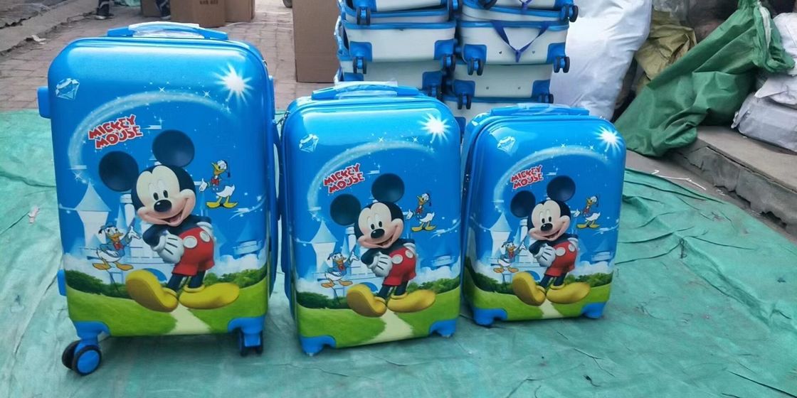 Nuevo patrón de personalización de moda de dibujos animados maleta bolso de niños equipaje y bolsos de viaje niños de viaje carruaje maleta