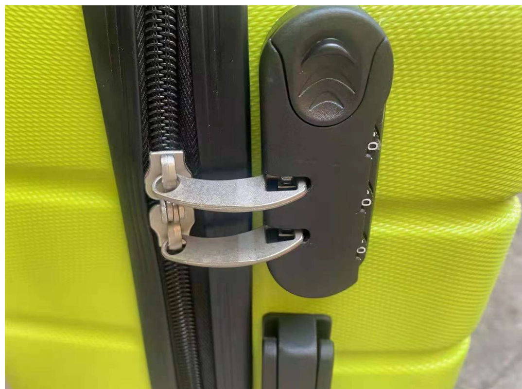 Accesorios de lujo ABS Material de moda Caso de carruaje Universal Rueda de aluminio Carruaje maleta Unisex Palabra de código equipaje