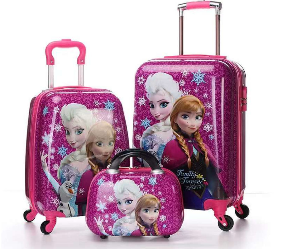 Personalizar patrón dibujos animados niños montar en la maleta niños asiento para niñas niños viajar llevar en el equipaje