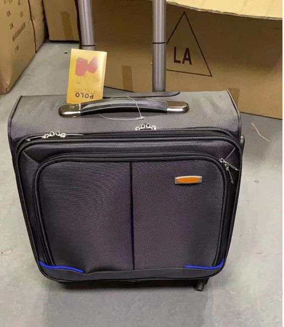 Diseño de ocio peso ligero suave doble 4 ruedas girador de aluminio carruaje de equipaje de viaje carruaje