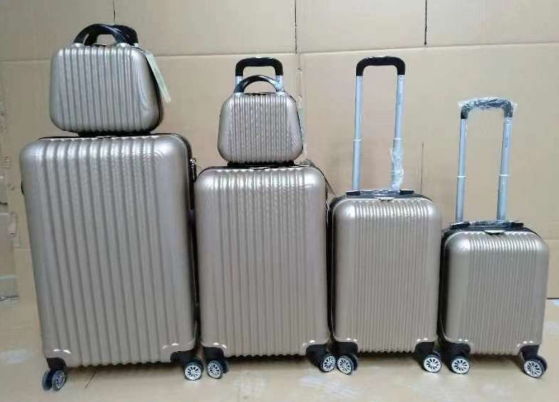 Fabrica de diseño de rayas sencillo ABS de viaje maletas de equipaje de viaje 20 24 28 pulgadas