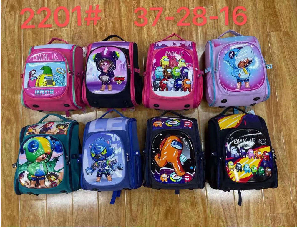 Nuevos estudiantes de 1o a 6o grado Cartoon Hardshell Mochila impermeable de hombro ligera Mochila Escolar 14/16 pulgadas