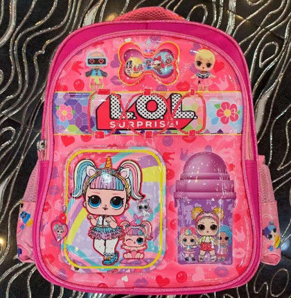 Rosa Minimalista Liquido Mochila Escolar Personalizada De Fuera Mochila Casual Personalizada Para Niñas