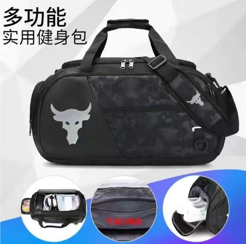 Logotipo personalizado Bolso de viaje de gran capacidad inodoro gimnasio al aire libre bolso de doble mano bolso deportivo para hombres