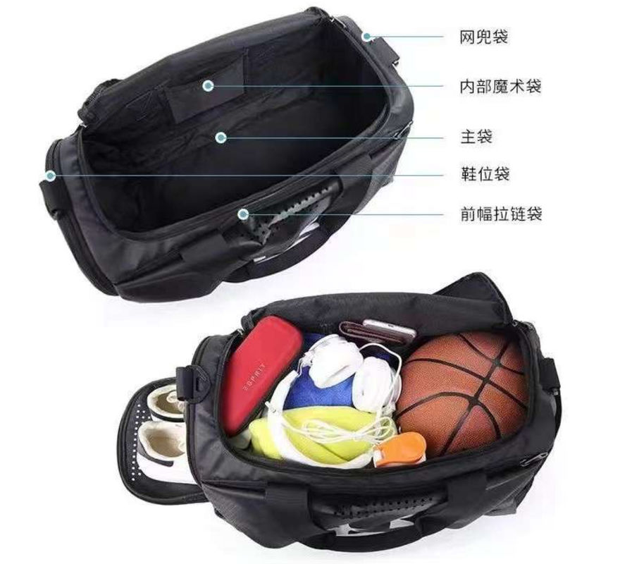 Logotipo personalizado Bolso de viaje de gran capacidad inodoro gimnasio al aire libre bolso de doble mano bolso deportivo para hombres