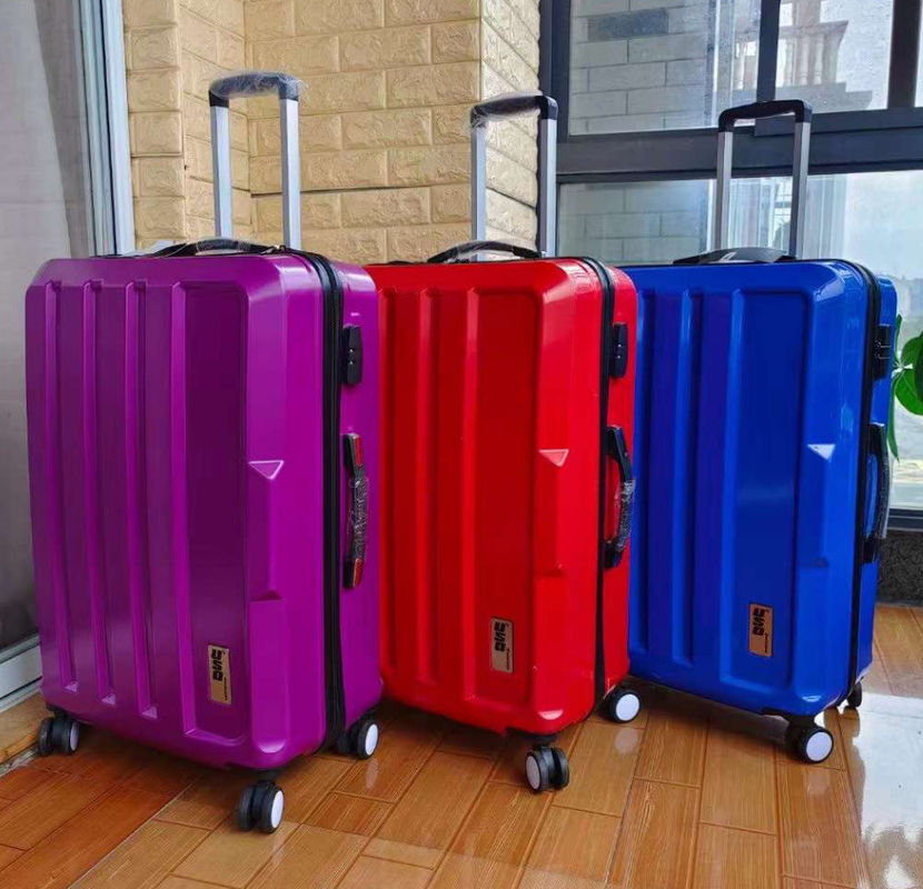 Modo suave personalizado ABS resistente al desgaste PC equipaje de viaje carruaje maleta equipaje de negocios con candado