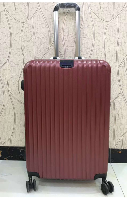 Alta calidad 4 ruedas dobles Casca dura PC marco de aluminio Tsa Cerradura Adulto Viajando maletas rojas equipaje