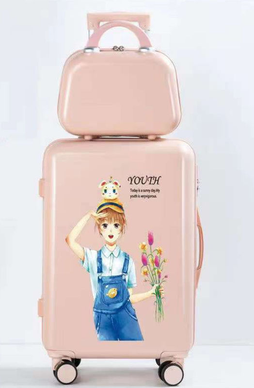 Niña de viaje maletín de traje de mano mejor maletín y equipaje marco de aluminio colorido moda equipaje de viaje personalizado