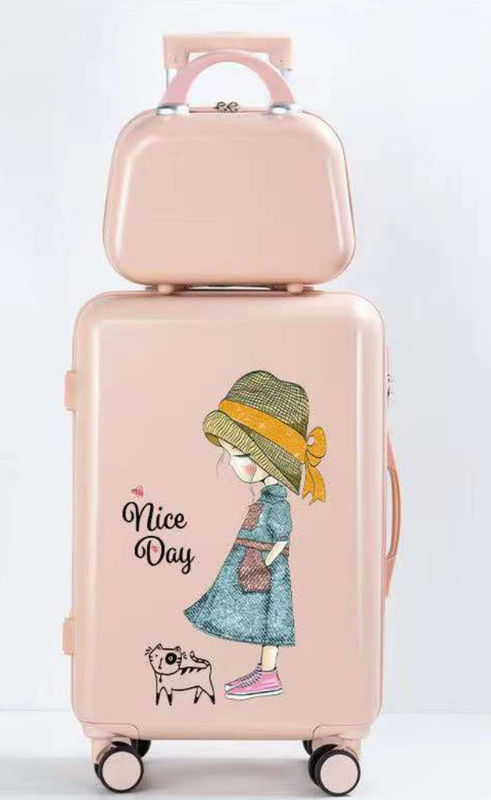 ABS de alta calidad + PC Lindo equipaje para niños, bolsos escolares para niños para niños y niñas Moda Logotipo de equipaje de viaje personalizado Impresión