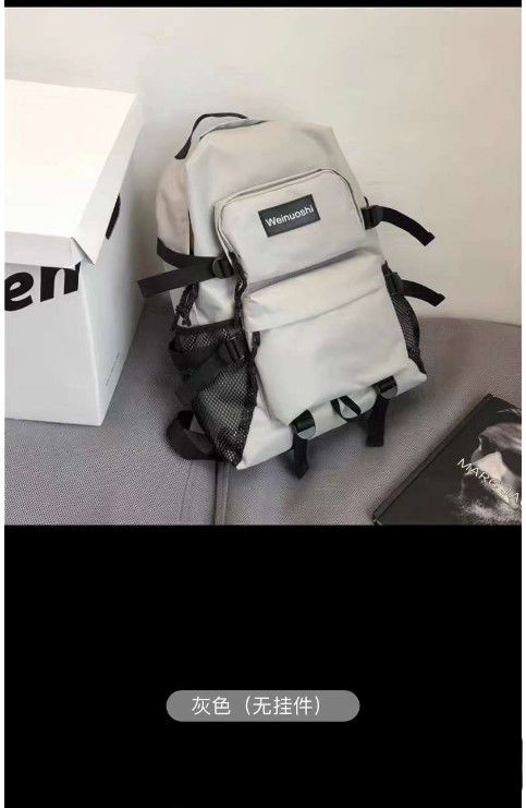Bolsa de colegio de logotipo personalizado Estudiantes masculinos y femeninos Bolsa de moda de moda de gran capacidad Bolsa de bolso sencilla Bolsa de bolso femenina