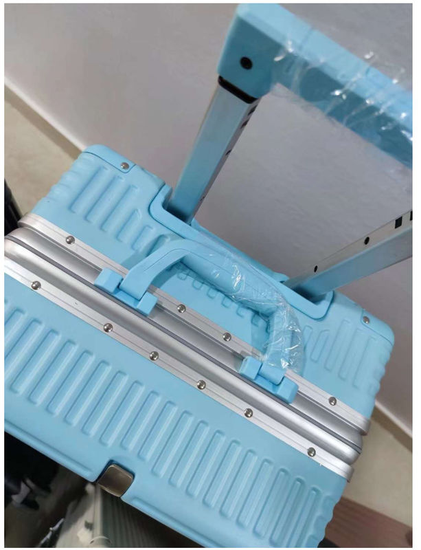 Cuadro de aluminio Equipaje de stock Diseño de moda 6 colores Alta capacidad Venta caliente 3 tamaños ABS + PC Material sin peso duro