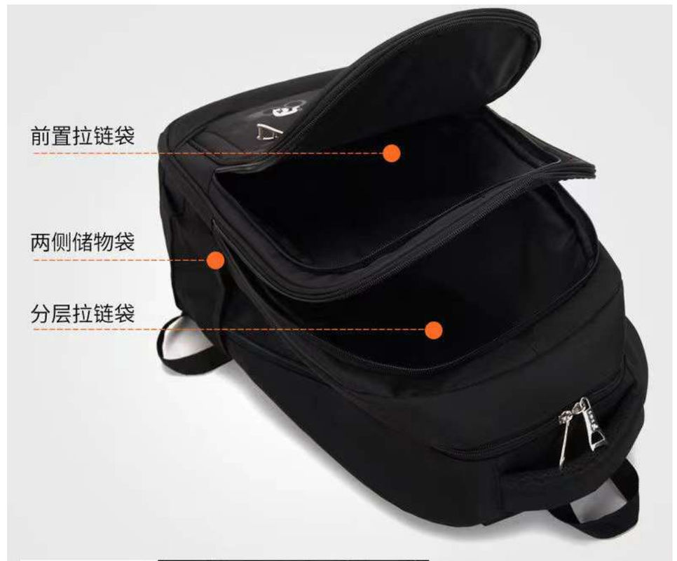 Volver al trabajo Tendencia Nuevo diseño Logotipo personalizado Bolso de mochila de poliéster de revestimiento