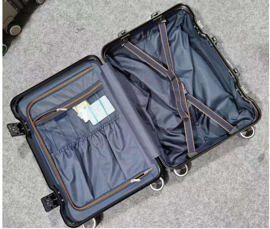Color brillante ABS + PC mango de aluminio Precio de equipaje de alta calidad más reciente equipaje bolsas de carrito Venta caliente viaje de negocios equipaje